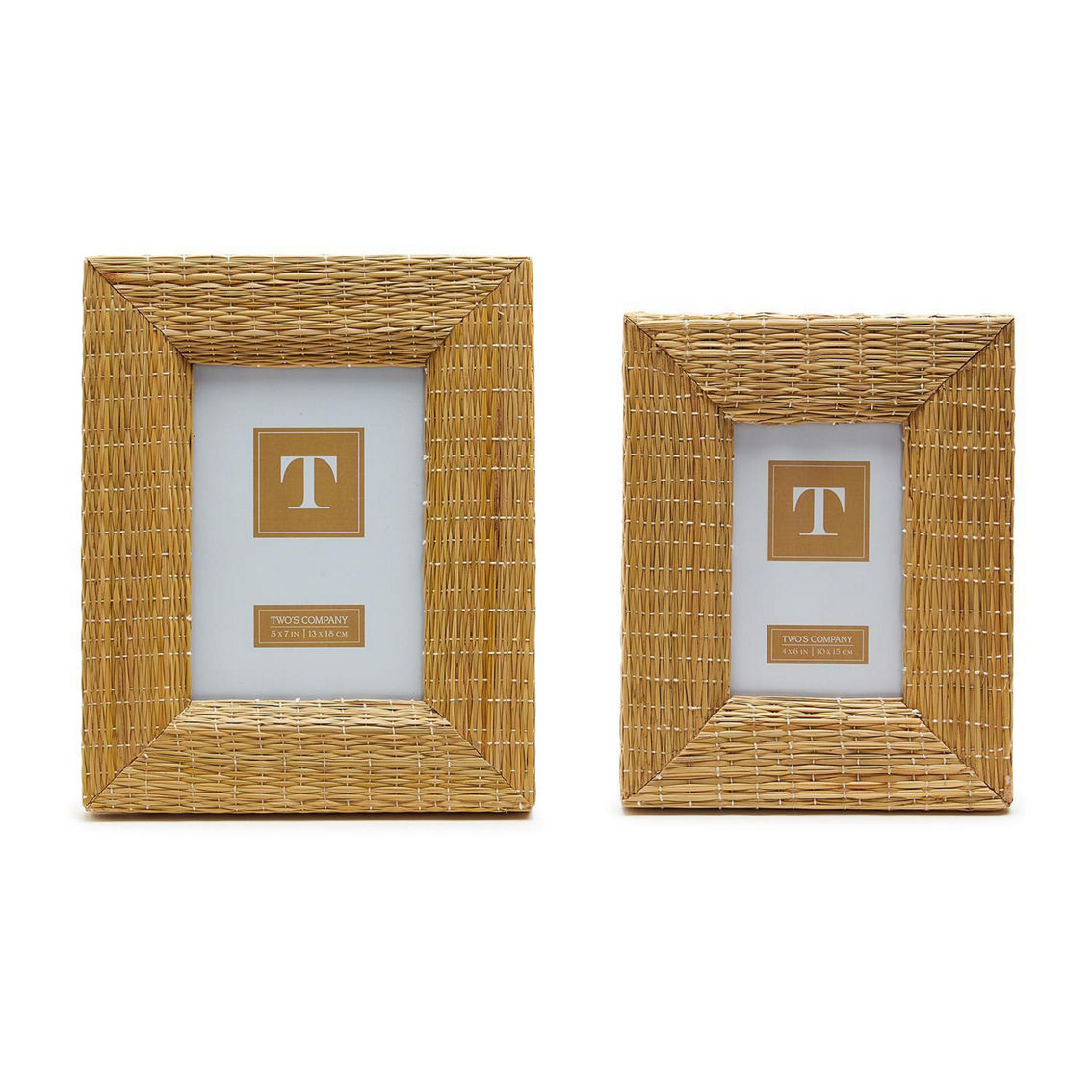 Two's Company S/2 Woven Reeds Frames - Image 5 of 5