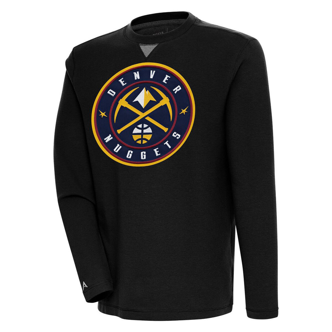 Antigua Men's Black Denver Nuggets Flier Bunker Pullover Sweatshirt - Image 2 of 2