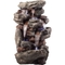 Alpine Rainforest Rock Tiered Fountain with LED Lights - Image 1 of 9