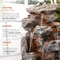 Alpine Rainforest Rock Tiered Fountain with LED Lights - Image 9 of 9