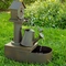 Alpine Birdhouse into Water Can Floor Fountain - Image 2 of 6