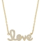 Diamore 14K Yellow Gold 1/4 CTW Diamond Love Necklace - Image 1 of 3