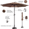 Pure Garden 9 ft. Fade Resistant Patio Umbrella with Auto Tilt - Image 3 of 8