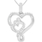 Sterling Silver 1/10 CTW Diamond Mother and Child Pendant - Image 1 of 5