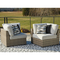 Signature Design by Ashley Calworth Outdoor 6 pc. Set with Firepit Table - Image 2 of 9