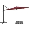 CorLiving PPU-540-Z1 11.5 ft. Deluxe Offset Patio Umbrella and Base - Image 1 of 4