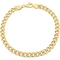 Sofia B. 18K Yellow Gold Over Sterling Silver 6.5mm Curb Link Chain Bracelet - Image 1 of 2