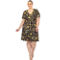 White Mark Plus Size Floral Knee Length Dress - Image 4 of 5