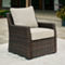 Signature Design by Ashley Brook Ranch 4 pc. Outdoor Sectional Set - Image 3 of 5