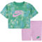 Nike Toddler Girls Boxy Tee and Bike Shorts 2 pc. Set - Image 1 of 4