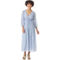 WallFlower Juniors Peasant Midi Dress in Blue with a White Boho Folk Floral - Image 1 of 3