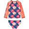 Surf Zone Toddler Girls Floral 2 pc. Swimsuit - Image 2 of 2