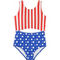 Surf Zone Little Girls American Flag 1 pc. Swimsuit - Image 1 of 2