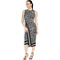 Michael Kors Sleeveless Asymmetrical Border Midi Dress - Image 1 of 4