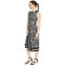 Michael Kors Sleeveless Asymmetrical Border Midi Dress - Image 3 of 4