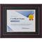 Melannco 8.5 x 11 in. Certificate Wood Frame with Navy Mat - Image 1 of 3