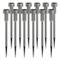 Flash Furniture Set of 12 Stainless Steel Outdoor LED Solar Lights - Image 3 of 5