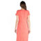 24seven Comfort Apparel Womens Short Sleeve Knee Length Faux Wrap Dress - Image 3 of 4