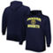 Profile Men's Navy Denver Nuggets Big & Tall Heart & Soul Pullover Hoodie - Image 1 of 4
