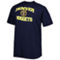 Profile Men's Navy Denver Nuggets Big & Tall Heart & Soul T-Shirt - Image 3 of 4