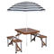 Stansport Picnic Table and Umbrella Combo - Brown - Image 1 of 5