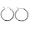 PalmBeach 1/10 Cttw. Diamond 18k Gold-plated Sterling Silver Hoop Earrings - Image 2 of 4