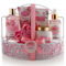 Lovery Home Spa Gift Basket - Wild Rose & Raspberry Leaf Scent - 7pc - Image 1 of 4