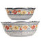 Gibson Elite Luxenbourg 2 Piece Floral Hand Painted Round Stoneware Bowl Set - Image 2 of 5