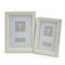 Two's Company Sleek Chic Set of 2 White Photo Frame - Image 1 of 5