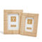 Two's Company Criss Cross Weave Set of 2 Photo Frame - Image 1 of 4