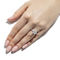 Charles & Colvard 2.31cttw Moissanite Pear Engagement Ring in 14k White Gold - Image 3 of 5