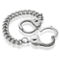 Metallo Stainless Steel Link Bracelet with Handcuff Lock - Image 1 of 2
