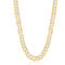 Links of Italy,  Sterling Silver 7.3mm Flat Pave Cuban Chain - Gold Plated - Image 1 of 2