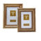 Two's Company Gold Fern S/2 Photo Frame - Image 1 of 4